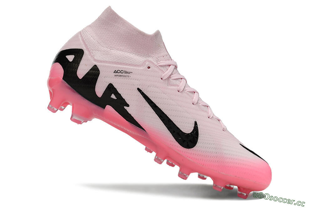 Men's Nike Air Zoom Mercurial Superfly 9 Elite FG Artificial Grass High-Tops Football Boots - Pink/Black 4