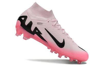 Men's Nike Air Zoom Mercurial Superfly 9 Elite FG Artificial Grass High-Tops Football Boots - Pink/Black