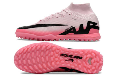 Unisex Nike Air Zoom Mercurial Superfly 9 Elite TF Artificial Turf High-Tops Football Boots - Pink/Pink/Black