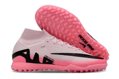 Unisex Nike Air Zoom Mercurial Superfly 9 Elite TF Artificial Turf High-Tops Football Boots - Pink/Pink/Black