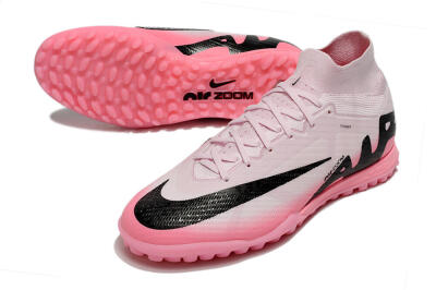 Unisex Nike Air Zoom Mercurial Superfly 9 Elite TF Artificial Turf High-Tops Football Boots - Pink/Pink/Black