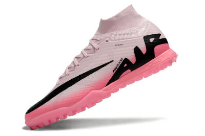 Unisex Nike Air Zoom Mercurial Superfly 9 Elite TF Artificial Turf High-Tops Football Boots - Pink/Pink/Black