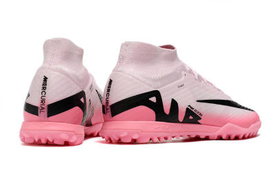 Unisex Nike Air Zoom Mercurial Superfly 9 Elite TF Artificial Turf High-Tops Football Boots - Pink/Pink/Black