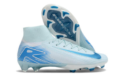 Men's Nike Air Zoom Mercurial Superfly 10 Elite FG Firm Ground High-Tops Football Boots - Jade/White/Blue