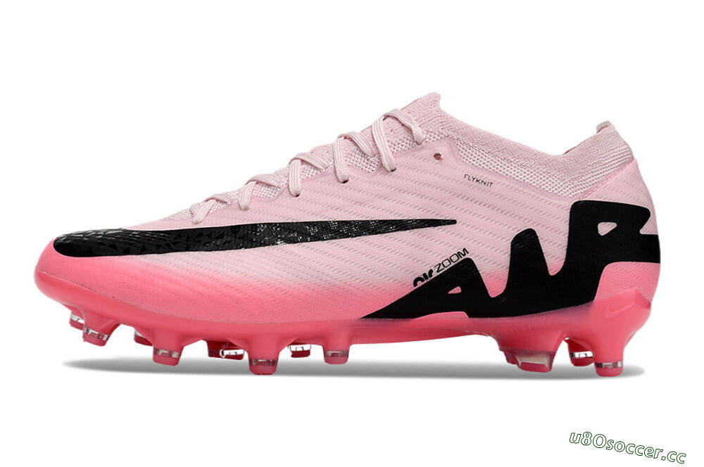 Men's Nike Air Zoom Mercurial Vapor 15 Elite FG Artificial Grass Low-Tops Football Boots - Pink/Black 0