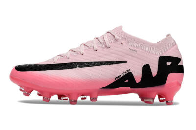 Men's Nike Air Zoom Mercurial Vapor 15 Elite FG Artificial Grass Low-Tops Football Boots - Pink/Black