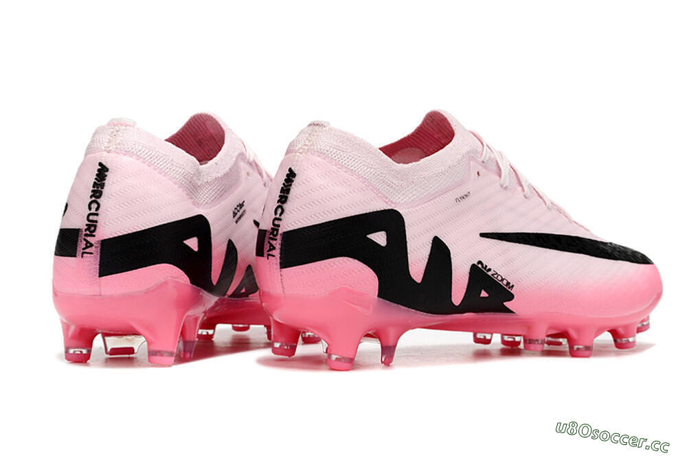 Men's Nike Air Zoom Mercurial Vapor 15 Elite FG Artificial Grass Low-Tops Football Boots - Pink/Black 6