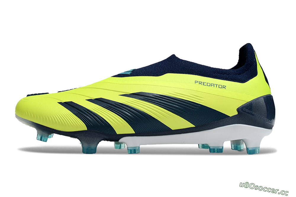 Men's Adidas Predator Accuracy+ FG Firm Ground Low-Tops Football Boots - Yellow/Blue/White 0