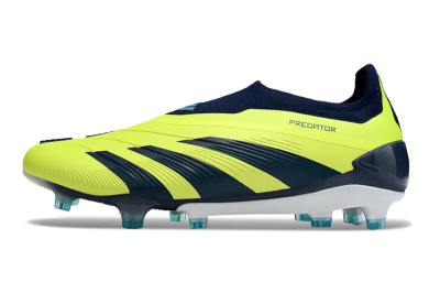 Men's Adidas Predator Accuracy+ FG Firm Ground Low-Tops Football Boots - Yellow/Blue/White