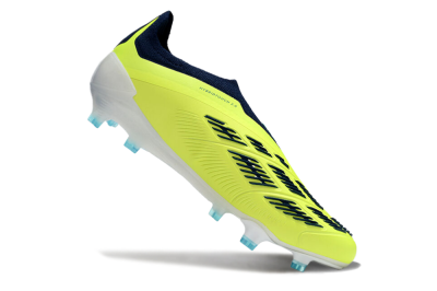 Men's Adidas Predator Accuracy+ FG Firm Ground Low-Tops Football Boots - Yellow/Blue/White