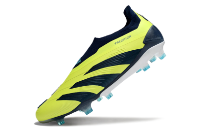 Men's Adidas Predator Accuracy+ FG Firm Ground Low-Tops Football Boots - Yellow/Blue/White