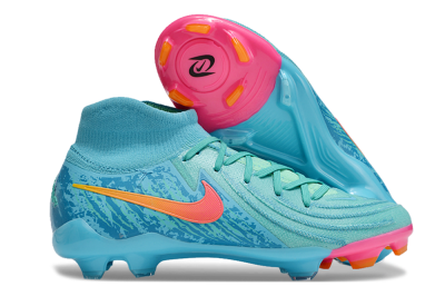 Men's Nike Phantom Luna Elite FG Firm Ground High-Tops Football Boots - Jade/Blue/Orange