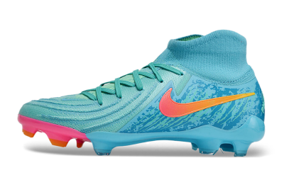 Men's Nike Phantom Luna Elite FG Firm Ground High-Tops Football Boots - Jade/Blue/Orange