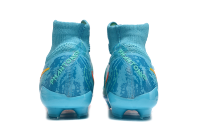 Men's Nike Phantom Luna Elite FG Firm Ground High-Tops Football Boots - Jade/Blue/Orange