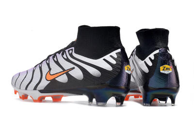 Unisex Nike Air Zoom Mercurial Superfly 9 Elite FG Firm Ground High-Tops Football Boots - Purple/Black/Orange