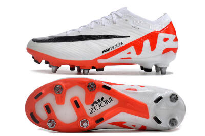 Men's Nike Air Zoom Mercurial Vapor 15 Elite SG Soft Ground Low-Tops Football Boots - White/Black/Red