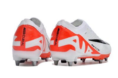 Men's Nike Air Zoom Mercurial Vapor 15 Elite SG Soft Ground Low-Tops Football Boots - White/Black/Red
