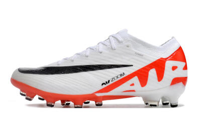 Men's Nike Air Zoom Mercurial Vapor 15 Elite AG Artificial Grass Low-Tops Football Boots - White/Black/Red