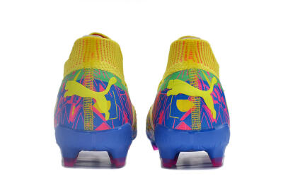 Men's Puma Future Ultimate FG Firm Ground Low-Tops Football Boots - Yellow/Rainbow