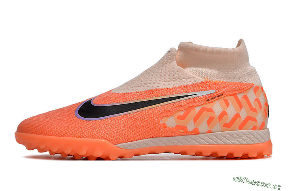 Unisex Nike Phantom GX Elite DF Link TF Artificial Turf High-Tops Football Shoes - Pink/Black/Purple 0