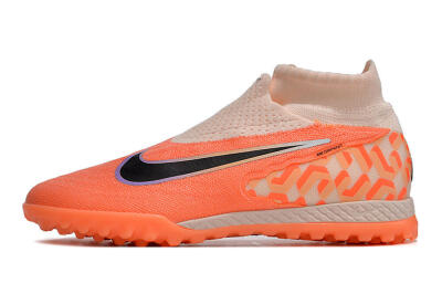 Unisex Nike Phantom GX Elite DF Link TF Artificial Turf High-Tops Football Shoes - Pink/Black/Purple