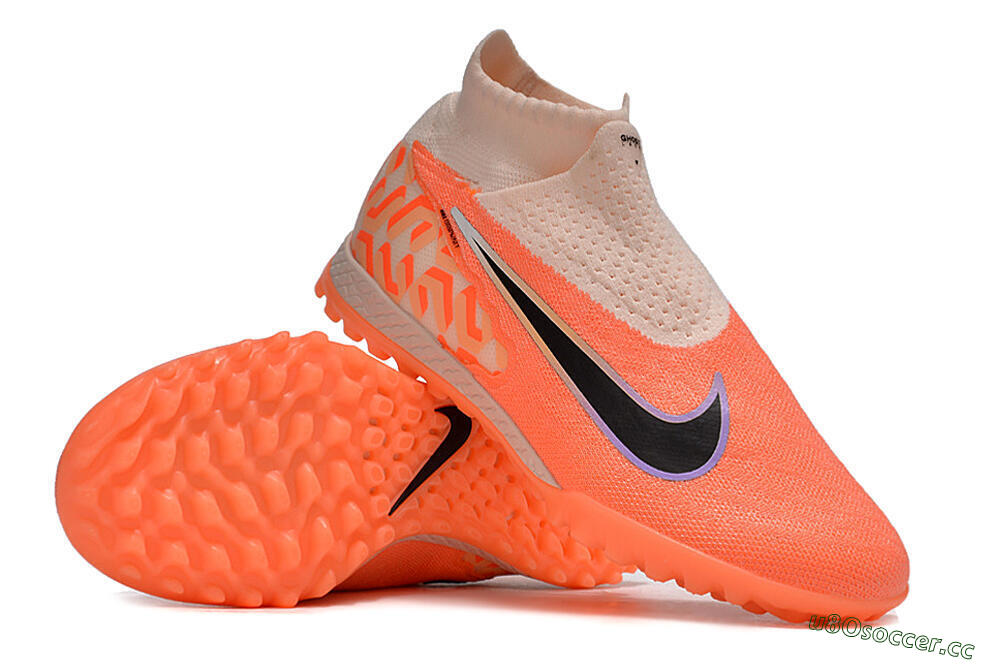 Unisex Nike Phantom GX Elite DF Link TF Artificial Turf High-Tops Football Shoes - Pink/Black/Purple 3