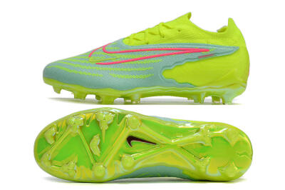 Men's Nike Phantom GX Elite FG Firm Ground Low-Tops Football Boots - Green/Yellow/Red