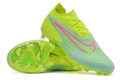 Men's Nike Phantom GX Elite FG Firm Ground Low-Tops Football Boots - Green/Yellow/Red