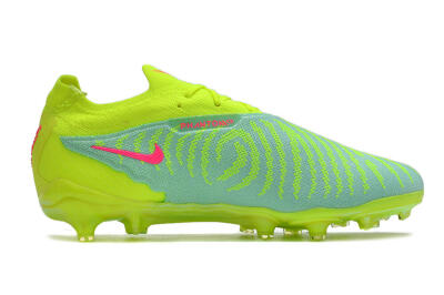 Men's Nike Phantom GX Elite FG Firm Ground Low-Tops Football Boots - Green/Yellow/Red