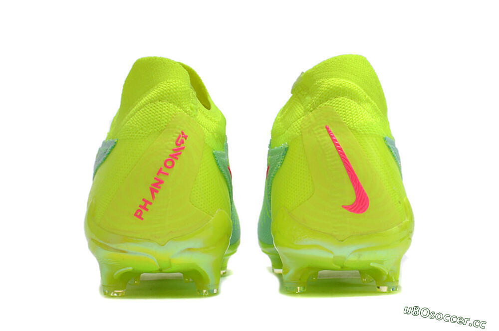 Men's Nike Phantom GX Elite FG Firm Ground Low-Tops Football Boots - Green/Yellow/Red 6