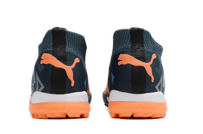 Men's Puma Future Ultimate TF Artificial Turf Low-Tops Football Shoes - Blue/Orange