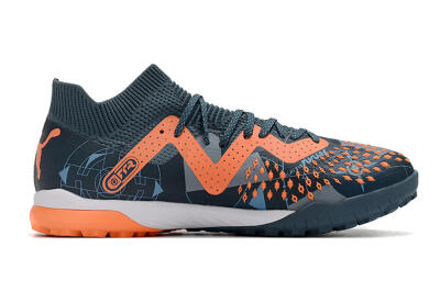 Men's Puma Future Ultimate TF Artificial Turf Low-Tops Football Shoes - Blue/Orange