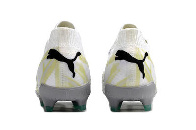 Men's Puma Future Ultimate FG Firm Ground Low-Tops Football Boots - White/Black