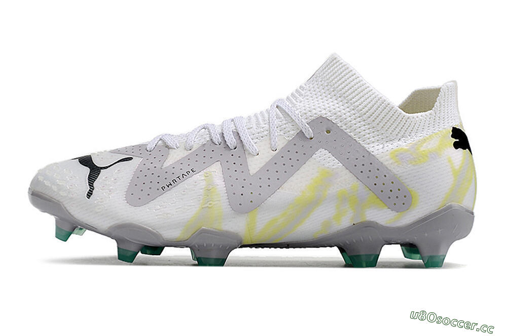 Men's Puma Future Ultimate FG Firm Ground Low-Tops Football Boots - White/Black 0