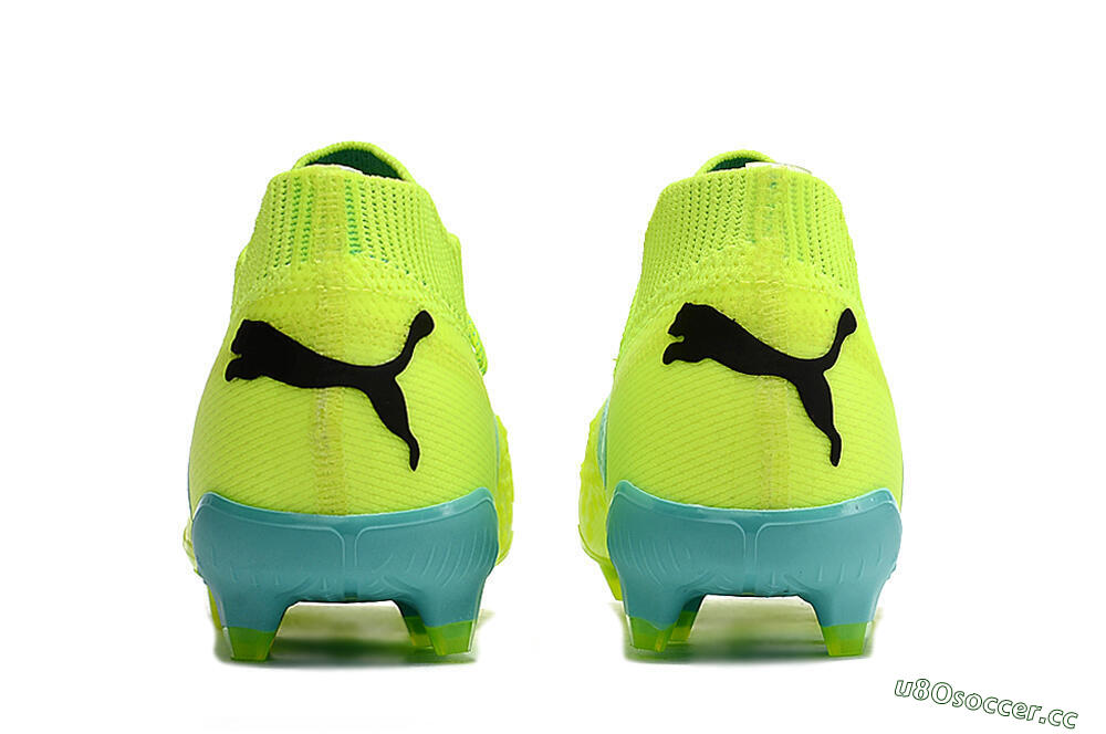 Men's Puma Future Ultimate FG Firm Ground Low-Tops Football Boots - Green/Blue/Black 6
