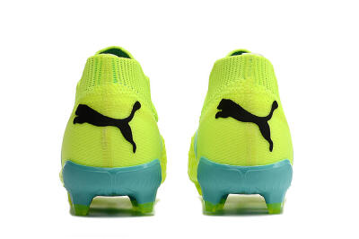 Men's Puma Future Ultimate FG Firm Ground Low-Tops Football Boots - Green/Blue/Black