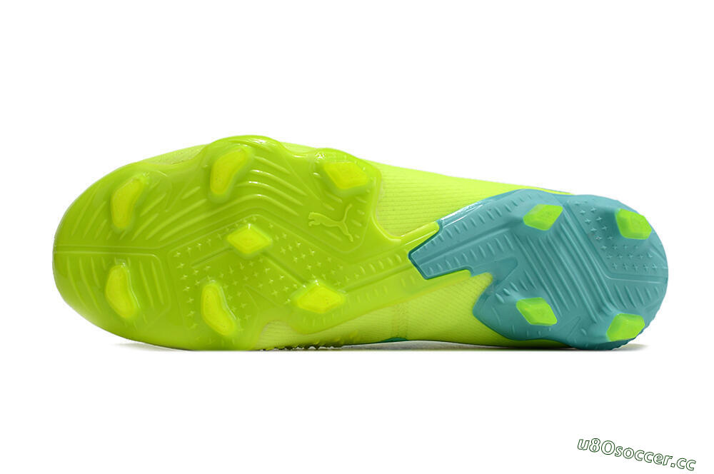 Men's Puma Future Ultimate FG Firm Ground Low-Tops Football Boots - Green/Blue/Black 7