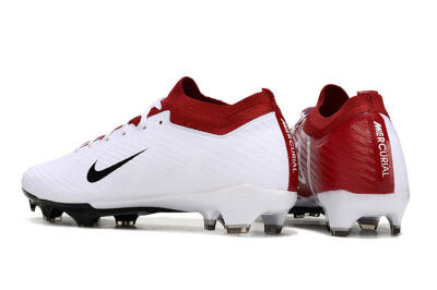 Unisex Nike Air Zoom Mercurial Vapor 15 Elite FG Firm Ground Low-Tops Football Boots - White/Black/Red