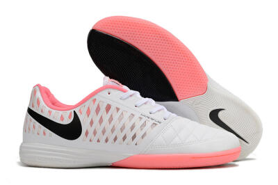 Unisex Nike Lunar Gato 2 IC Indoor & Futsal Low-Tops Football Shoes - White/Pink/Black