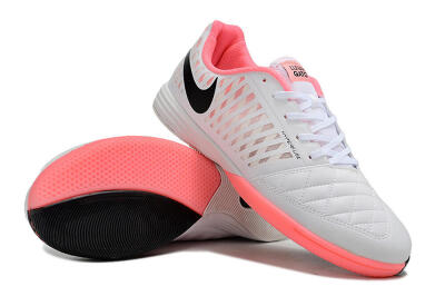 Unisex Nike Lunar Gato 2 IC Indoor & Futsal Low-Tops Football Shoes - White/Pink/Black