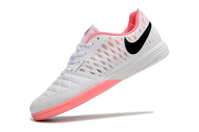Unisex Nike Lunar Gato 2 IC Indoor & Futsal Low-Tops Football Shoes - White/Pink/Black