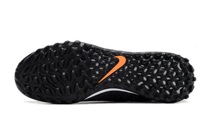 Unisex Nike Phantom GX Elite DF Black Pack TF Artificial Turf High-Tops Football Shoes - Black/White/Orange