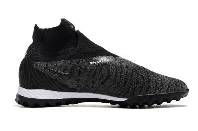 Unisex Nike Phantom GX Elite DF Black Pack TF Artificial Turf High-Tops Football Shoes - Black/White/Orange
