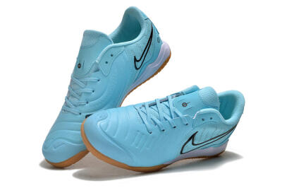 Men's Nike Tiempo Legend 10 IC Indoor & Futsal Low-Tops Football Shoes - Blue/Black/White/Brown