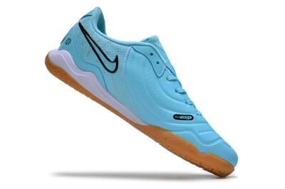 Men's Nike Tiempo Legend 10 IC Indoor & Futsal Low-Tops Football Shoes - Blue/Black/White/Brown