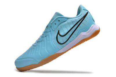 Men's Nike Tiempo Legend 10 IC Indoor & Futsal Low-Tops Football Shoes - Blue/Black/White/Brown