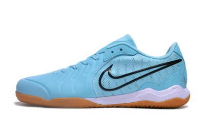 Men's Nike Tiempo Legend 10 IC Indoor & Futsal Low-Tops Football Shoes - Blue/Black/White/Brown