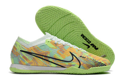 Unisex Nike Air Zoom Mercurial Vapor 15 Elite IC Futsal/Indoor Low-Tops Football Shoes - Green/Orange/Black