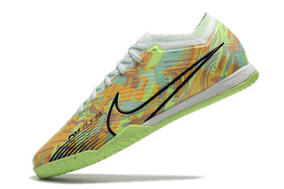 Unisex Nike Air Zoom Mercurial Vapor 15 Elite IC Futsal/Indoor Low-Tops Football Shoes - Green/Orange/Black