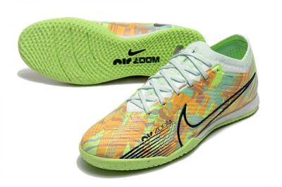 Unisex Nike Air Zoom Mercurial Vapor 15 Elite IC Futsal/Indoor Low-Tops Football Shoes - Green/Orange/Black